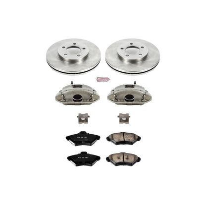 PowerStop Power Stop 93-97 Ford Thunderbird Front Autospecialty Brake Kit w/Calipers KCOE1325