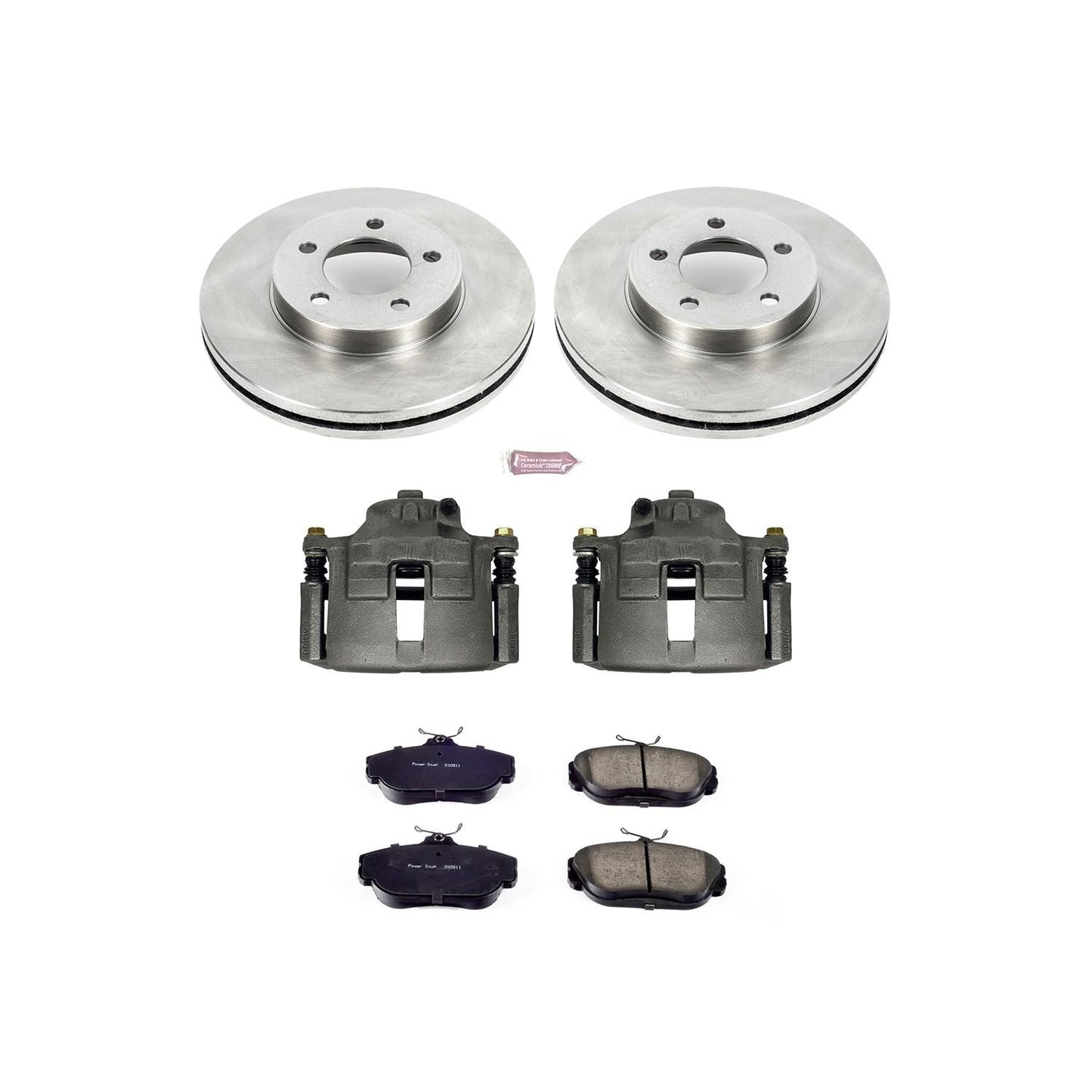 PowerStop Power Stop 95-98 Ford Windstar Front Autospecialty Brake Kit w/Calipers KCOE1327B