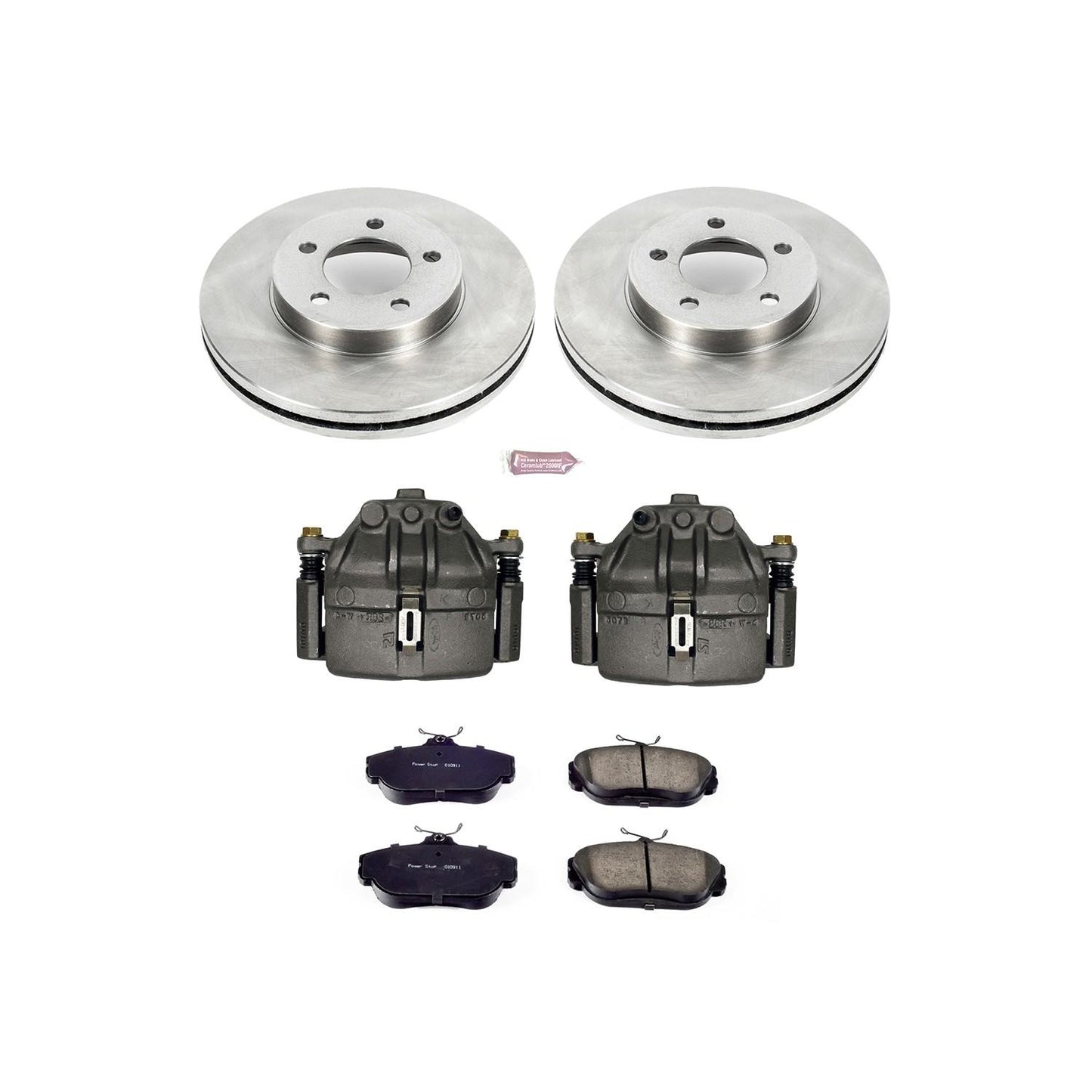 PowerStop Power Stop 94-00 Ford Taurus Front Autospecialty Brake Kit w/Calipers KCOE1327