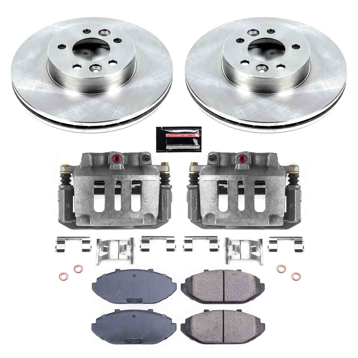 PowerStop Power Stop 98-02 Ford Crown Victoria Front Autospecialty Brake Kit w/Calipers KCOE1335
