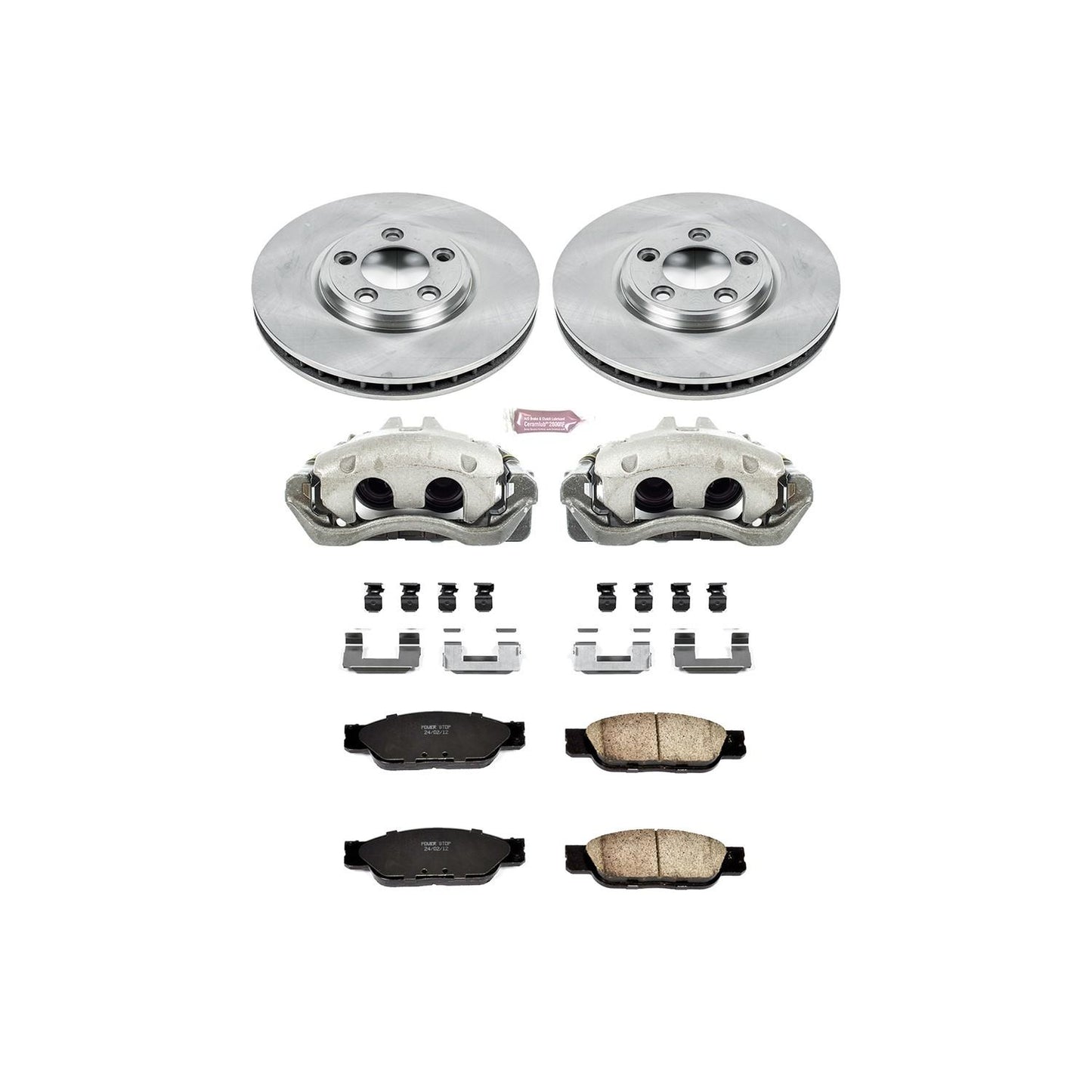 PowerStop Power Stop 02-05 Ford Thunderbird Front Autospecialty Brake Kit w/Calipers KCOE1351