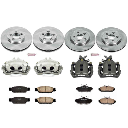 PowerStop Power Stop 02-05 Ford Thunderbird Autospecialty Kit w/ Calipers - Front and Rear KCOE1352