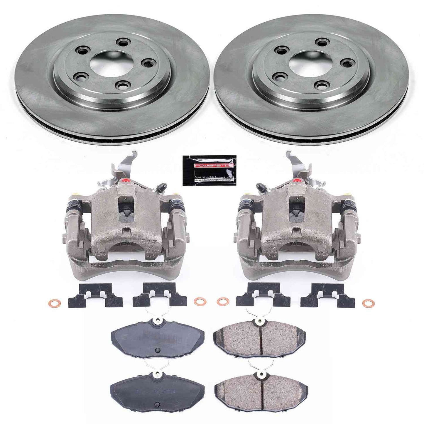 PowerStop Power Stop 2005 Jaguar Vanden Plas Rear Autospecialty Brake Kit w/Calipers KCOE1361