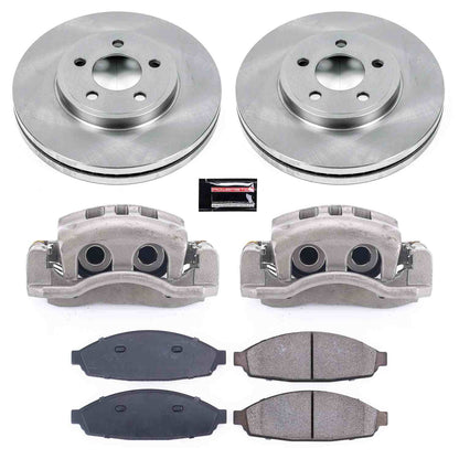 PowerStop Power Stop 03-11 Ford Crown Victoria Front Autospecialty Brake Kit w/Calipers KCOE1364
