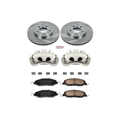 PowerStop Power Stop 05-10 Ford Mustang Front Autospecialty Brake Kit w/Calipers KCOE1382
