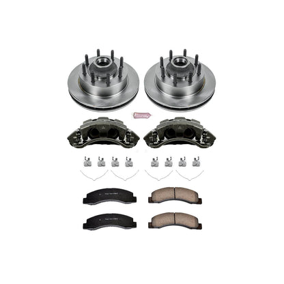 PowerStop Power Stop 03-05 Ford Excursion Front Autospecialty Brake Kit w/Calipers KCOE1392