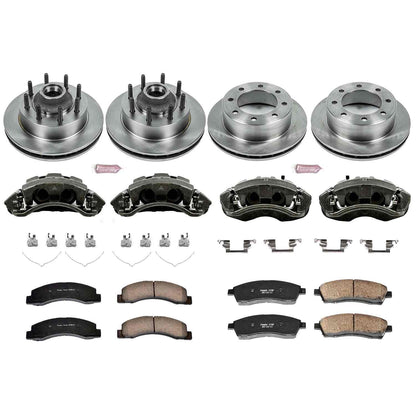 PowerStop Power Stop 03-05 Ford Excursion Autospecialty Kit w/ Calipers - Front and Rear KCOE1393