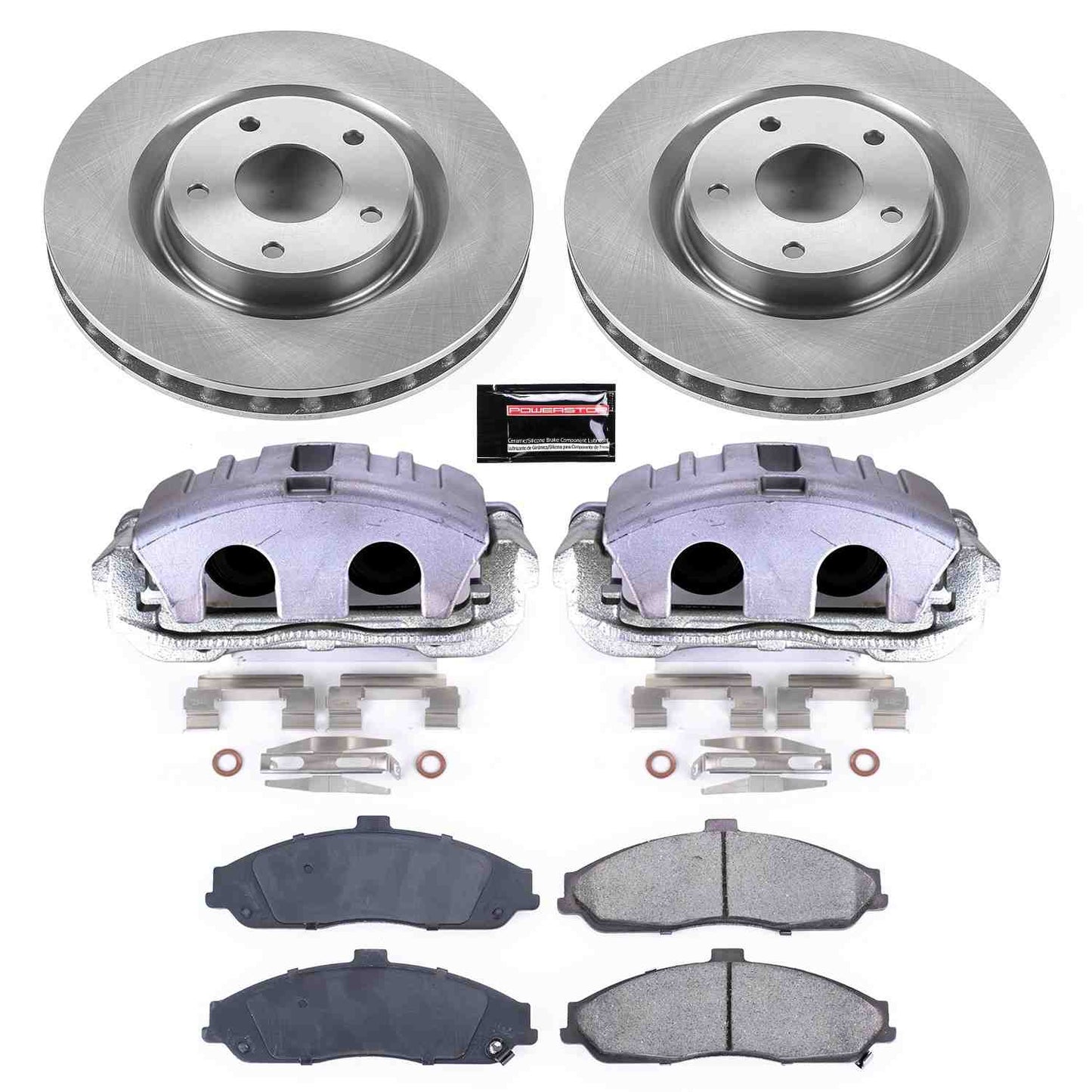 PowerStop Power Stop 05-13 Chevrolet Corvette Front Autospecialty Brake Kit w/Calipers KCOE1417B