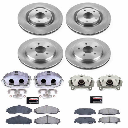 PowerStop Power Stop 05-13 Chevrolet Corvette Autospecialty Kit w/ Calipers - Front and Rear KCOE1418B