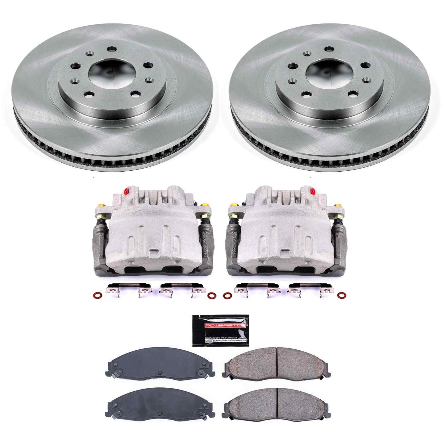 PowerStop Power Stop 03-07 Cadillac CTS Front Autospecialty Brake Kit w/Calipers KCOE1419