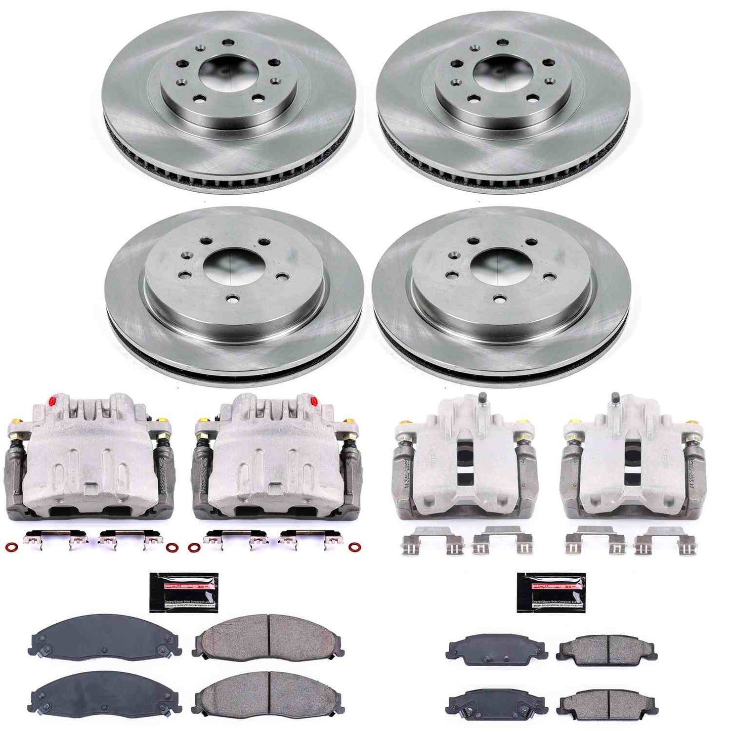 PowerStop Power Stop 03-07 Cadillac CTS Autospecialty Kit w/ Calipers - Front and Rear KCOE1420