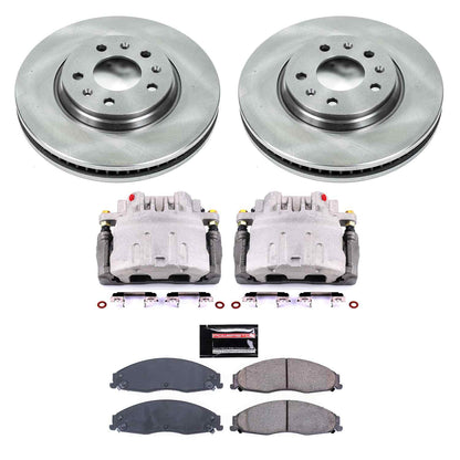 PowerStop Power Stop 03-05 Cadillac CTS Front Autospecialty Brake Kit w/Calipers KCOE1423