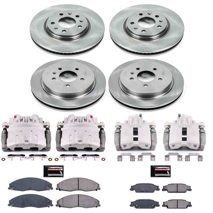 PowerStop Power Stop 03-05 Cadillac CTS Autospecialty Kit w/ Calipers - Front and Rear KCOE1424