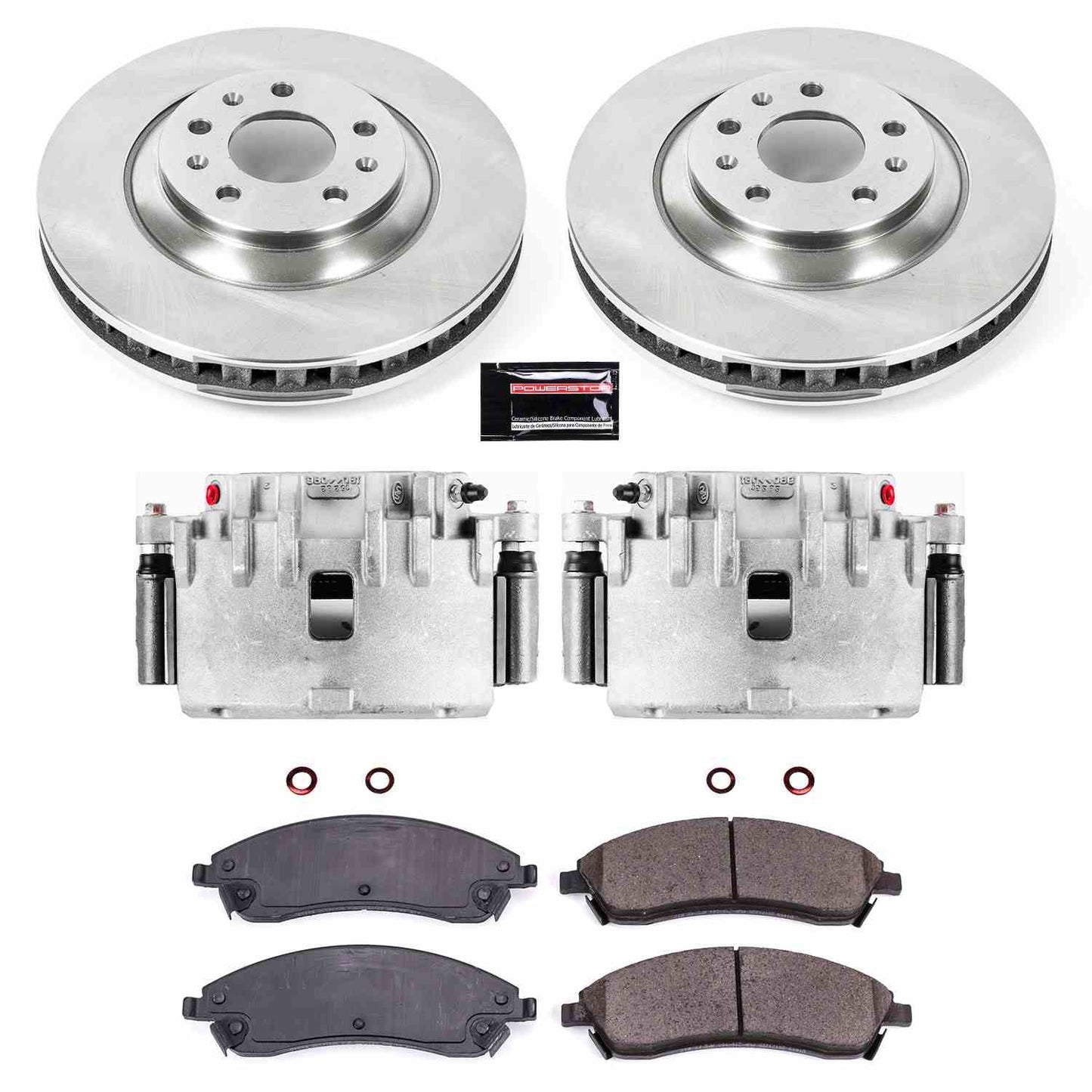 PowerStop Power Stop 06-07 Cadillac CTS Front Autospecialty Brake Kit w/Calipers KCOE1429