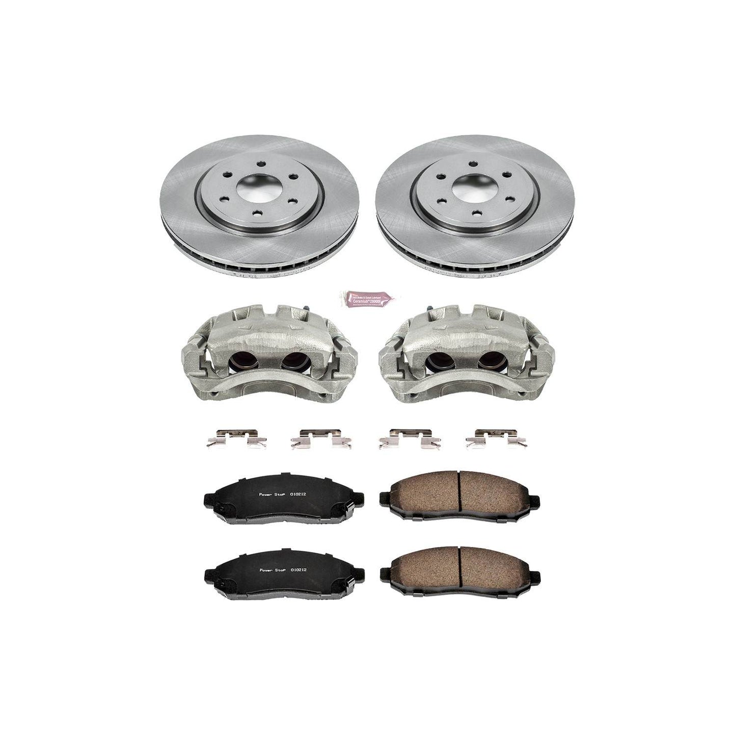 PowerStop Power Stop 05-18 Nissan Frontier Front Autospecialty Brake Kit w/Calipers KCOE142