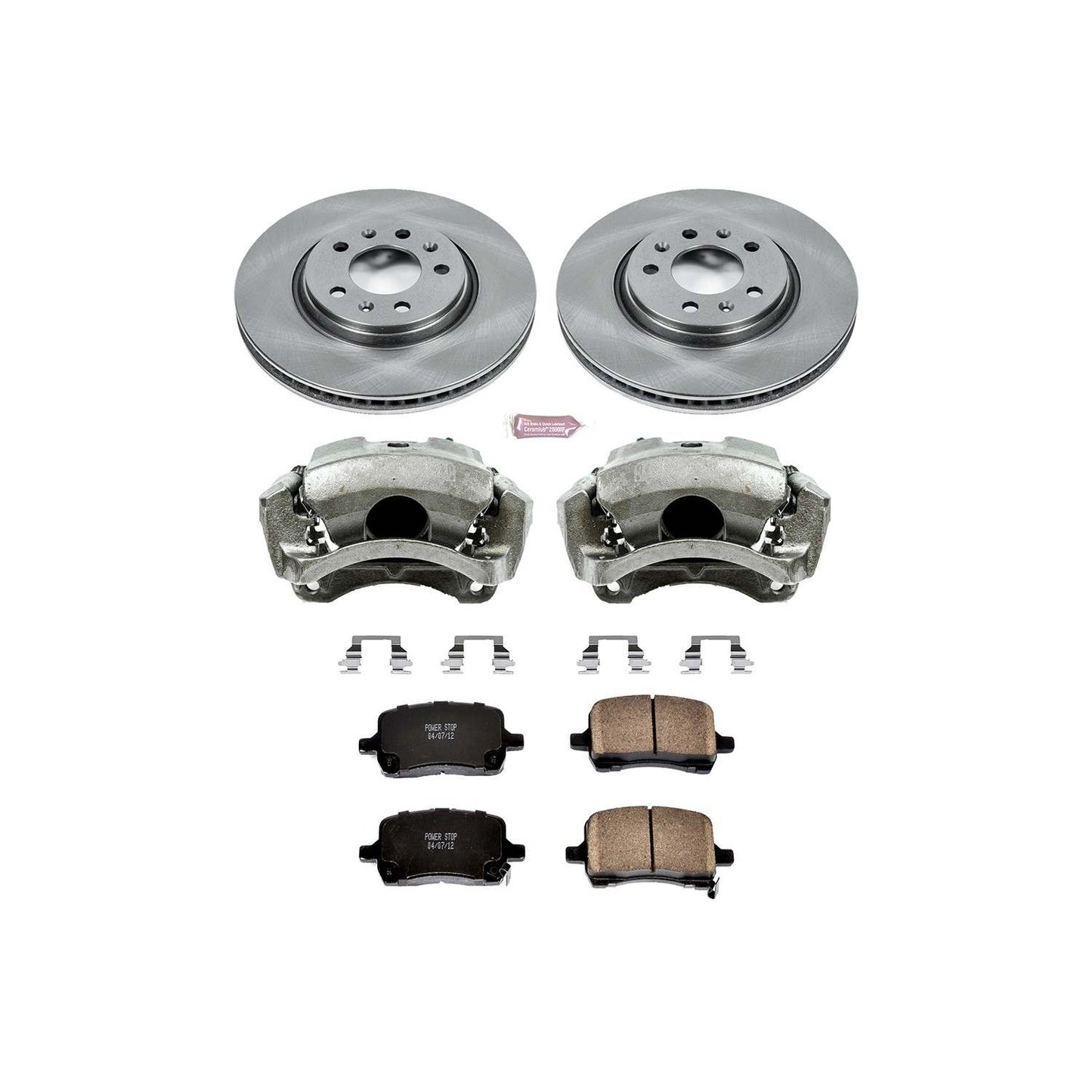PowerStop Power Stop 06-09 Pontiac Solstice Front Autospecialty Brake Kit w/Calipers KCOE1433