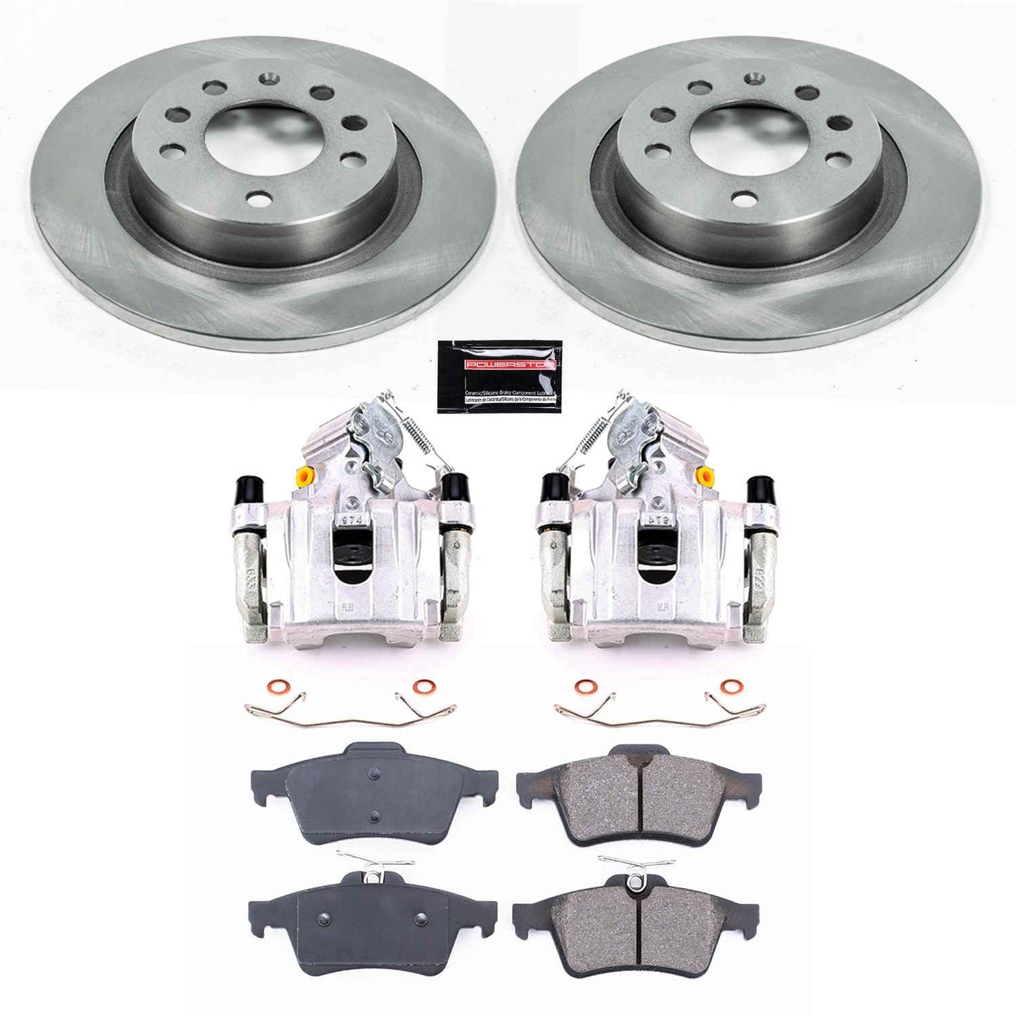 PowerStop Power Stop 06-09 Pontiac Solstice Rear Autospecialty Brake Kit w/Calipers KCOE1436