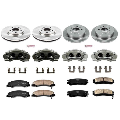PowerStop Power Stop 06-10 Chevrolet Impala Autospecialty Kit w/ Calipers - Front and Rear KCOE1438
