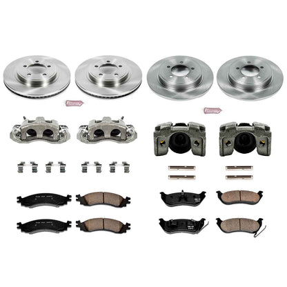PowerStop Power Stop 06-10 Ford Explorer Autospecialty Kit w/ Calipers - Front and Rear KCOE1443