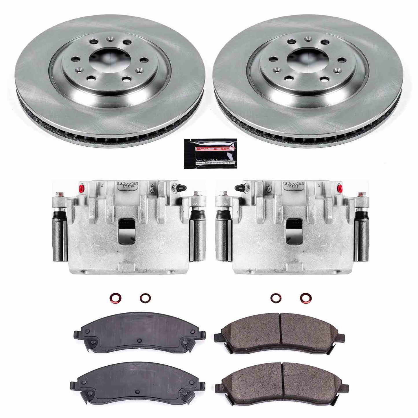 PowerStop Power Stop 04-09 Cadillac SRX Front Autospecialty Brake Kit w/Calipers KCOE1449