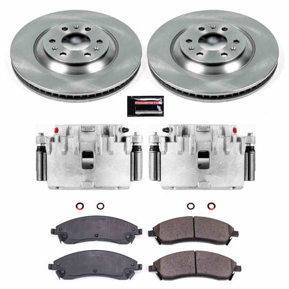 PowerStop Power Stop 04-09 Cadillac SRX Front Autospecialty Brake Kit w/Calipers KCOE1449