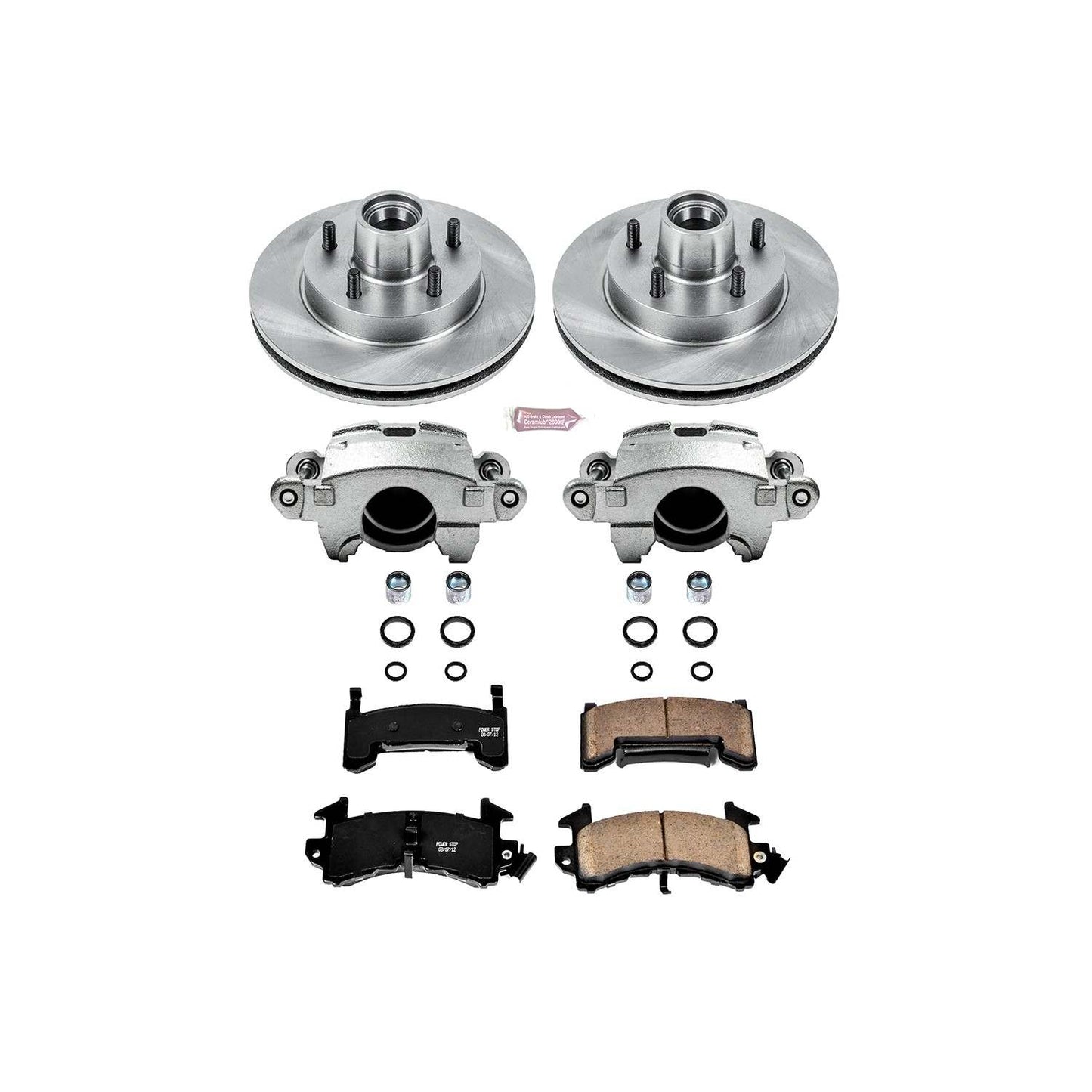 PowerStop Power Stop 82-87 Buick Regal Front Autospecialty Brake Kit w/Calipers KCOE1482