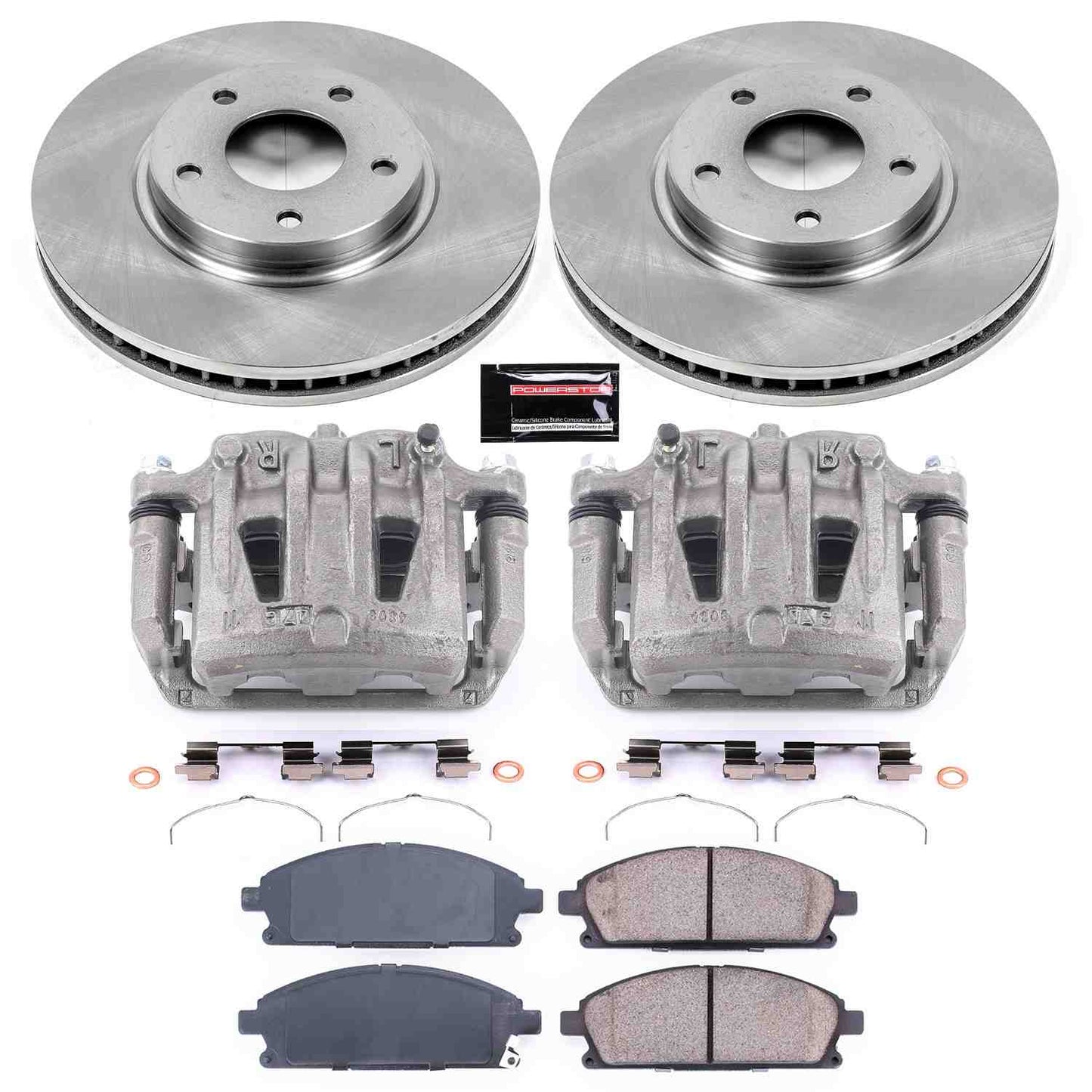 PowerStop Power Stop 04-09 Nissan Quest Front Autospecialty Brake Kit w/Calipers KCOE150