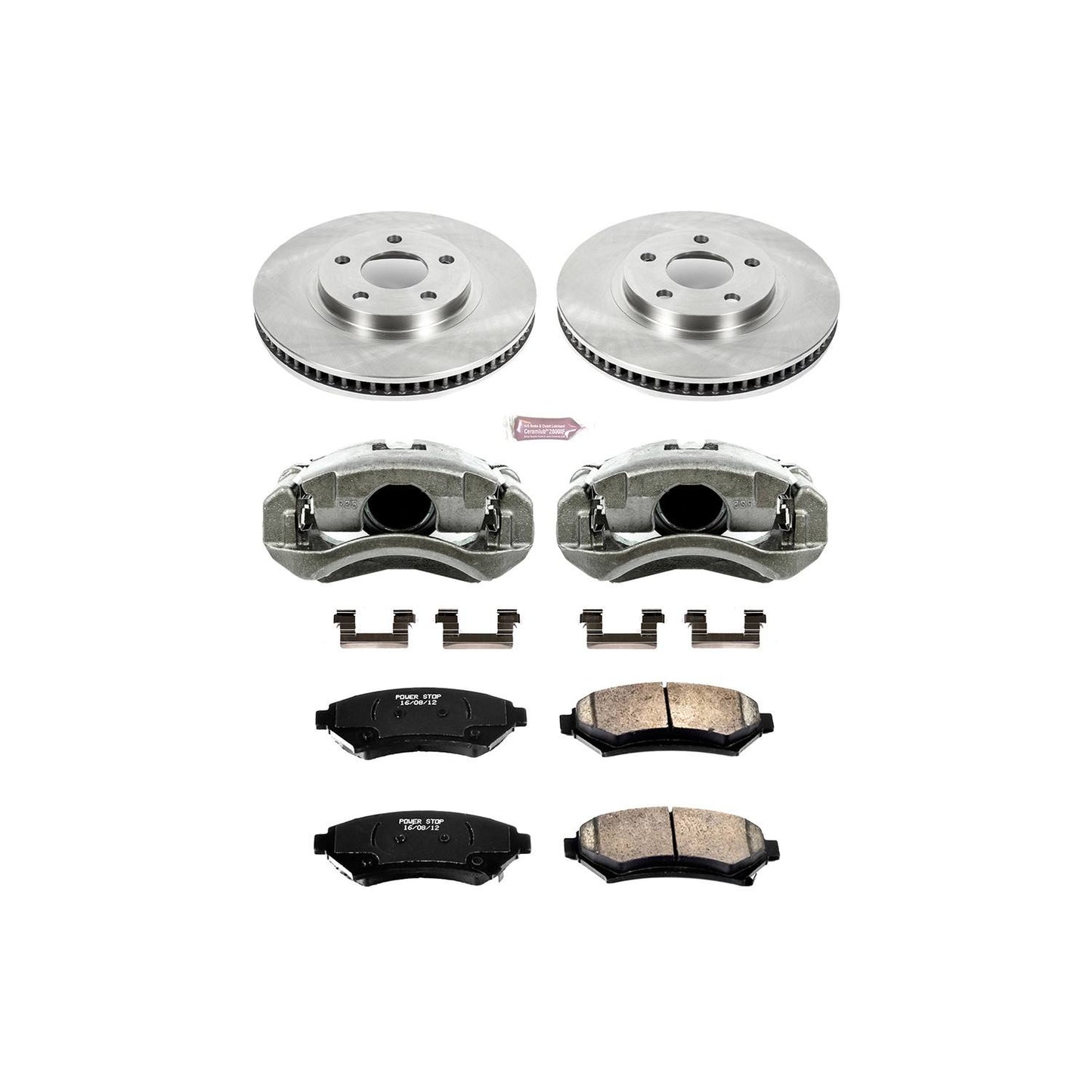 PowerStop Power Stop 00-04 Buick LeSabre Front Autospecialty Brake Kit w/Calipers KCOE1542