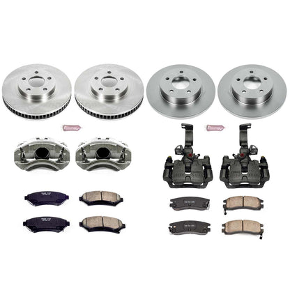 PowerStop Power Stop 01-03 Oldsmobile Aurora Autospecialty Kit w/ Calipers - Front and Rear KCOE1543F