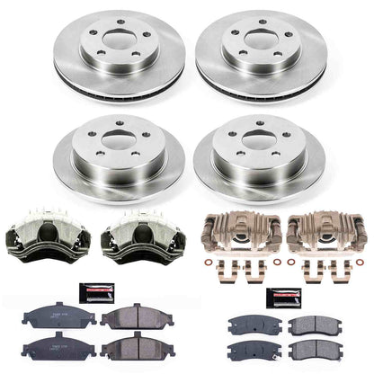 PowerStop Power Stop 99-04 Oldsmobile Alero Autospecialty Kit w/ Calipers - Front and Rear KCOE1552