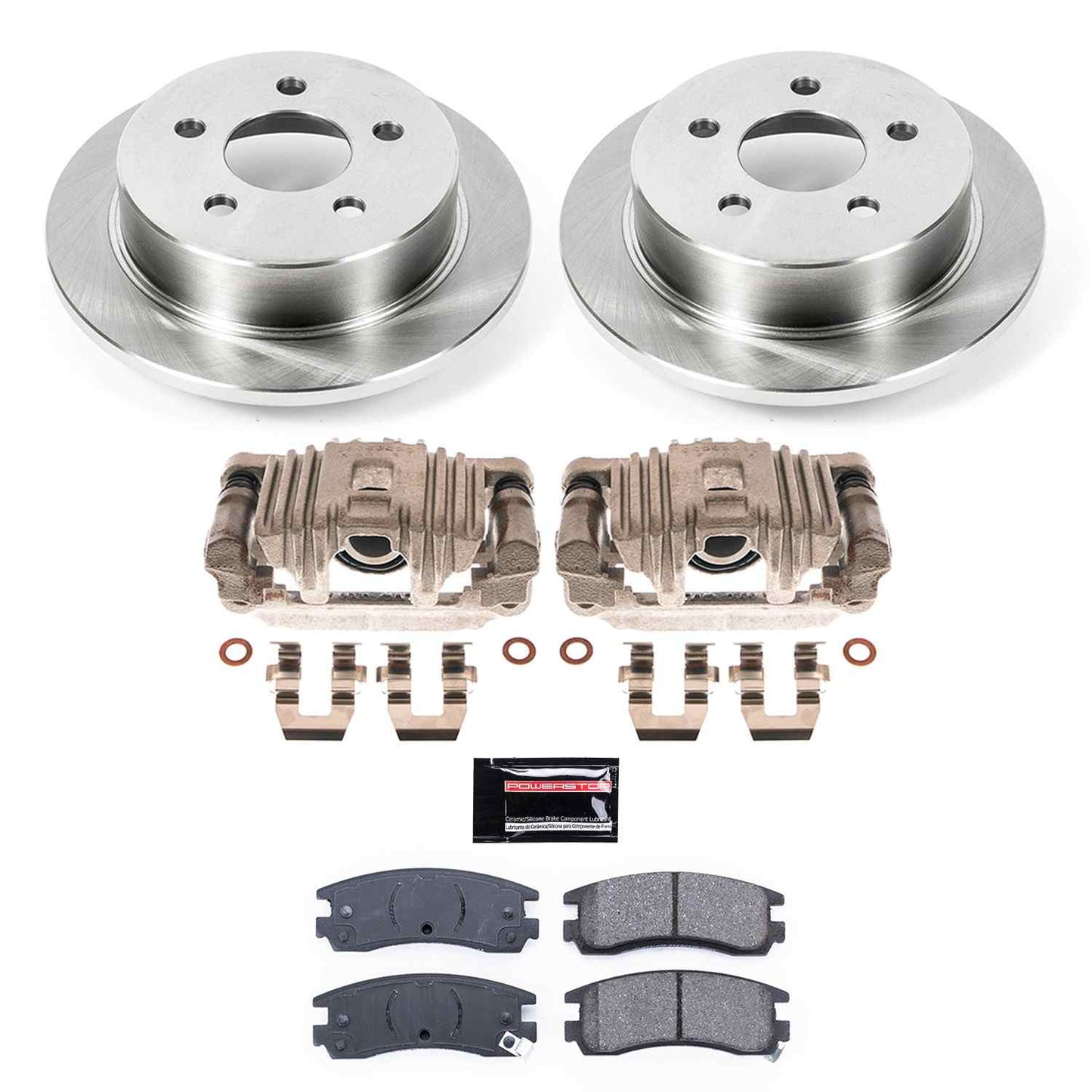 PowerStop Power Stop 99-04 Oldsmobile Alero Rear Autospecialty Brake Kit w/Calipers KCOE1558A
