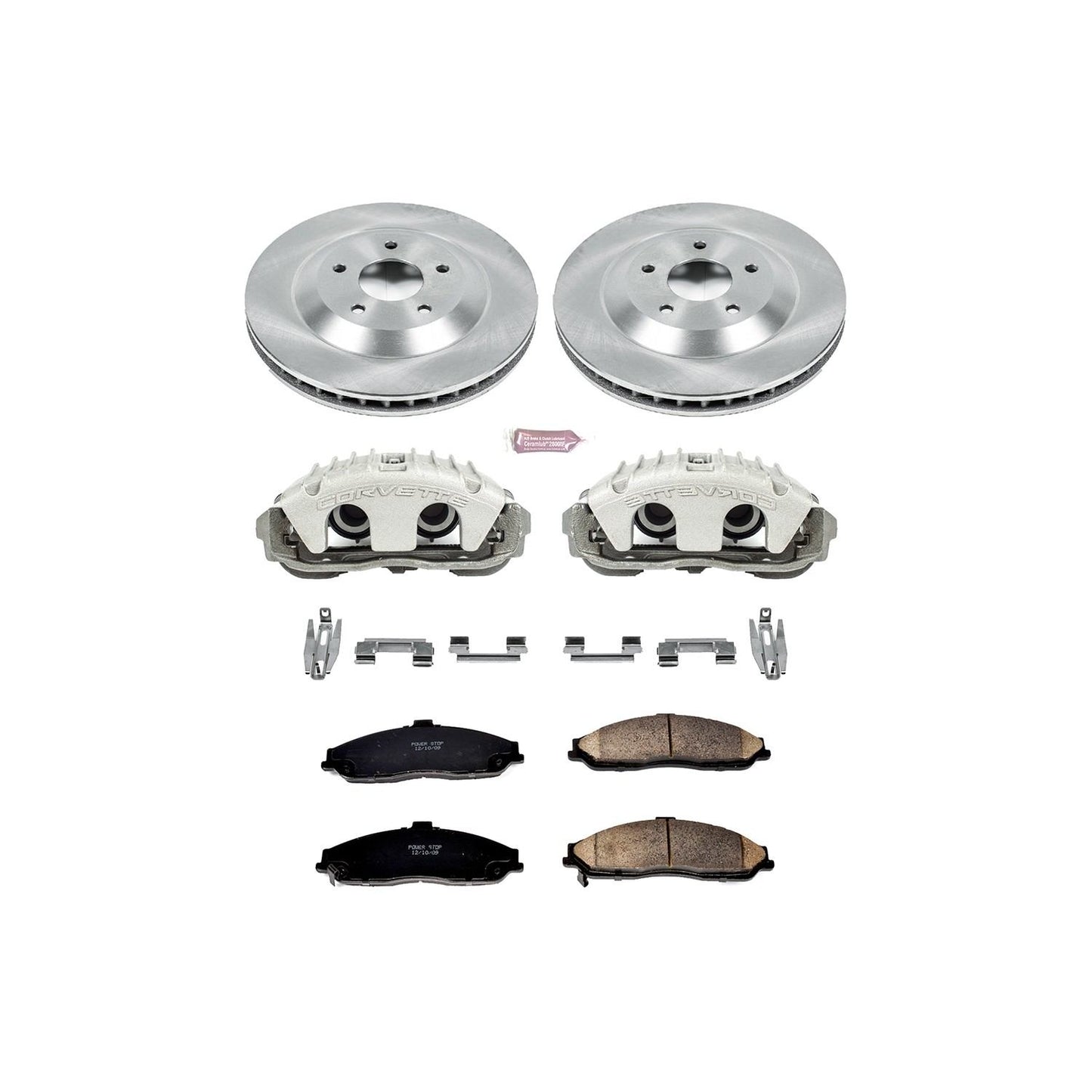 PowerStop Power Stop 2004 Cadillac XLR Front Autospecialty Brake Kit w/Calipers KCOE1559