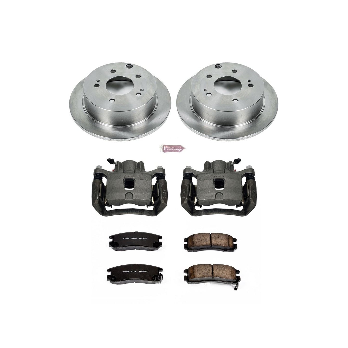 PowerStop Power Stop 06-12 Mitsubishi Eclipse Rear Autospecialty Brake Kit w/Calipers KCOE155