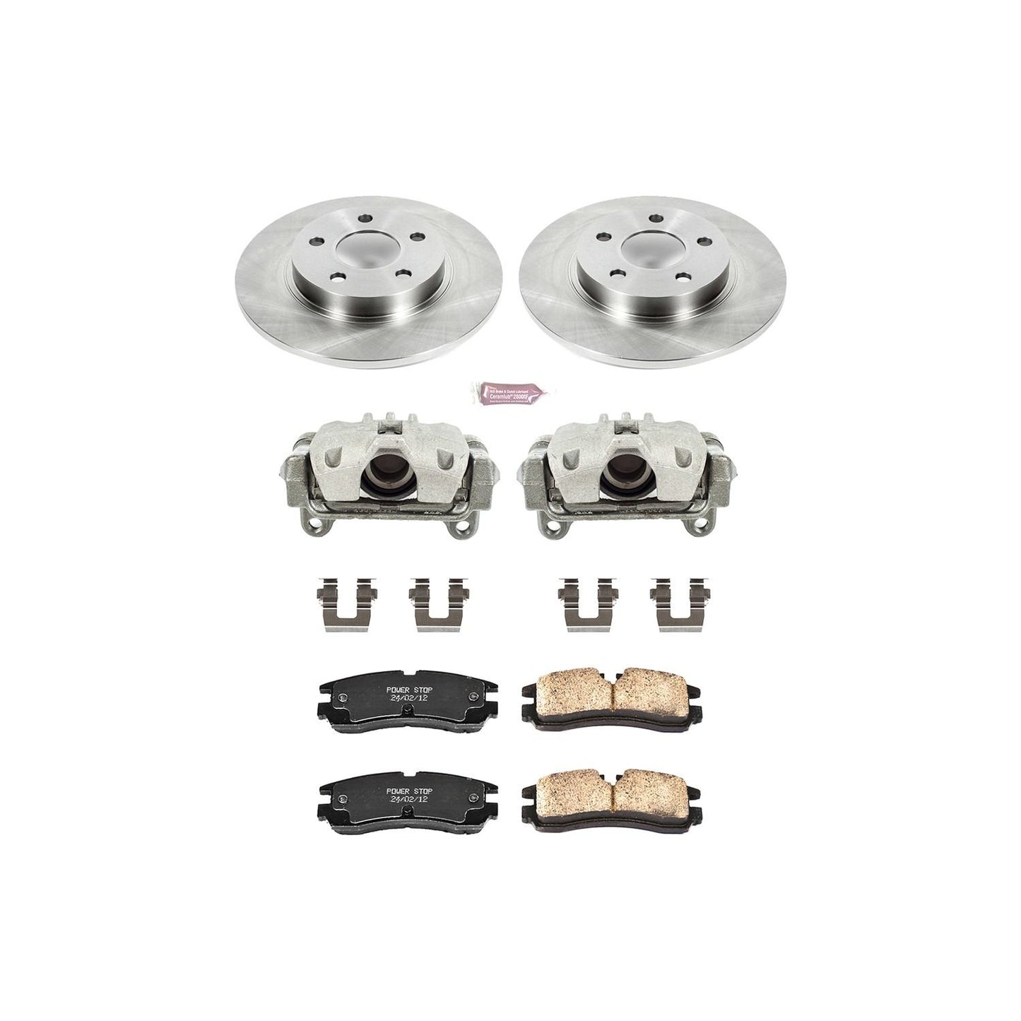PowerStop Power Stop 98-02 Cadillac Seville Rear Autospecialty Brake Kit w/Calipers KCOE1567