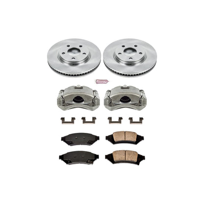 PowerStop Power Stop 2004 Pontiac Grand Prix Front Autospecialty Brake Kit w/Calipers KCOE1586A