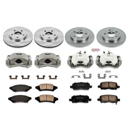 PowerStop Power Stop 2004 Pontiac Grand Prix Autospecialty Kit w/ Calipers - Front and Rear KCOE1587A