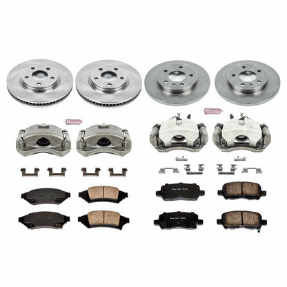 PowerStop Power Stop 2004 Pontiac Grand Prix Autospecialty Kit w/ Calipers - Front and Rear KCOE1587
