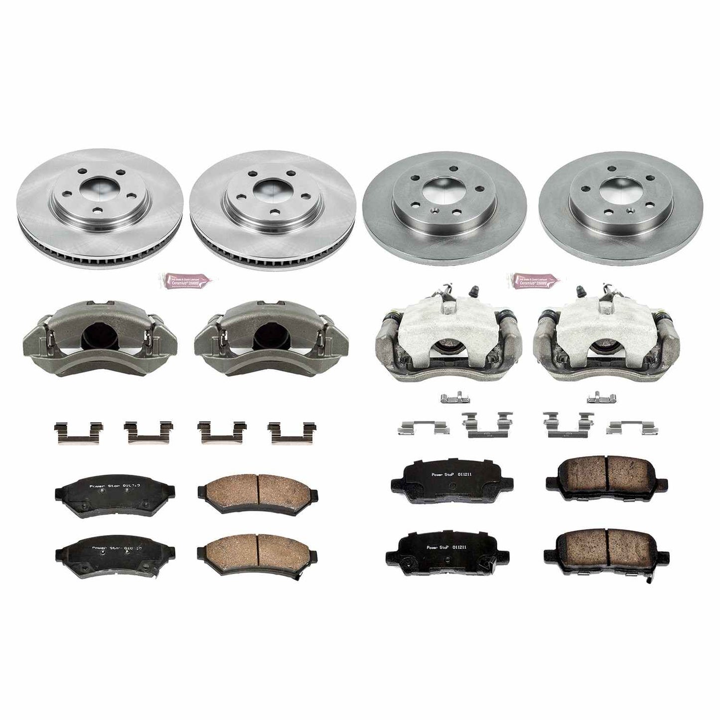 PowerStop Power Stop 05-09 Buick Allure Autospecialty Kit w/ Calipers - Front and Rear KCOE1589