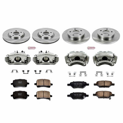PowerStop Power Stop 04-08 Chevrolet Malibu Autospecialty Kit w/ Calipers - Front and Rear KCOE1612A