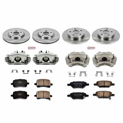 PowerStop Power Stop 05-06 Chevrolet Cobalt Autospecialty Kit w/ Calipers - Front and Rear KCOE1612