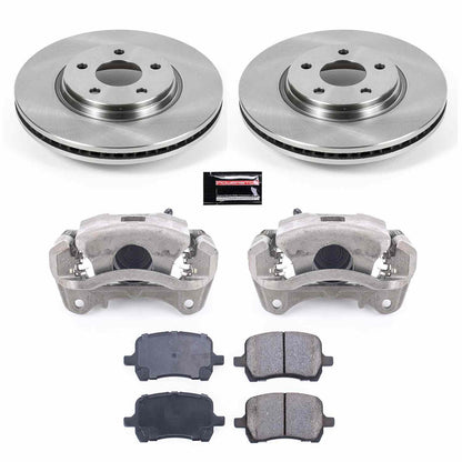 PowerStop Power Stop 09-10 Pontiac G5 Front Autospecialty Brake Kit w/Calipers KCOE1614B