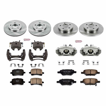 PowerStop Power Stop 04-08 Chevrolet Malibu Autospecialty Kit w/ Calipers - Front and Rear KCOE1618