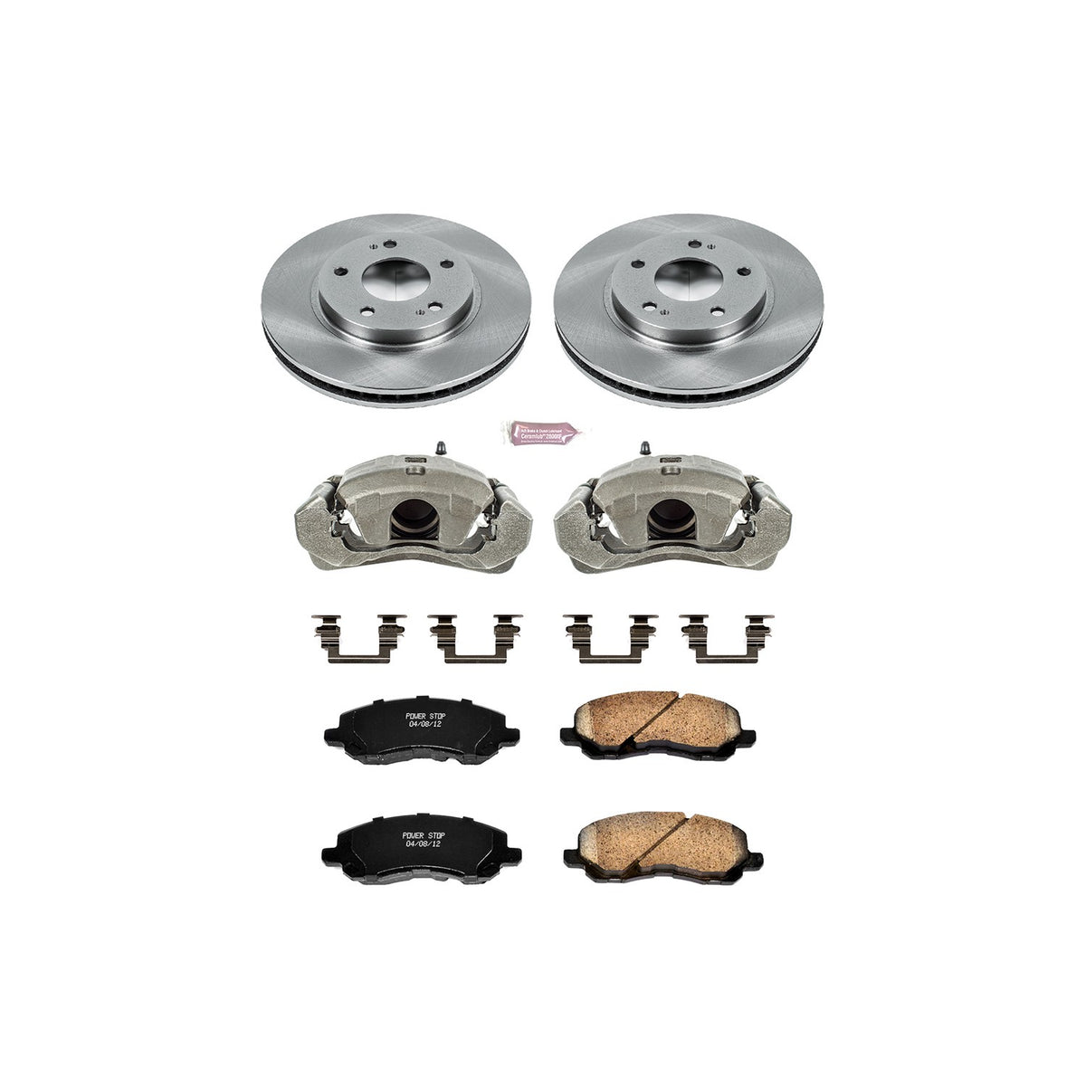 PowerStop Power Stop 01-05 Chrysler Sebring Front Autospecialty Brake Kit w/Calipers KCOE1678