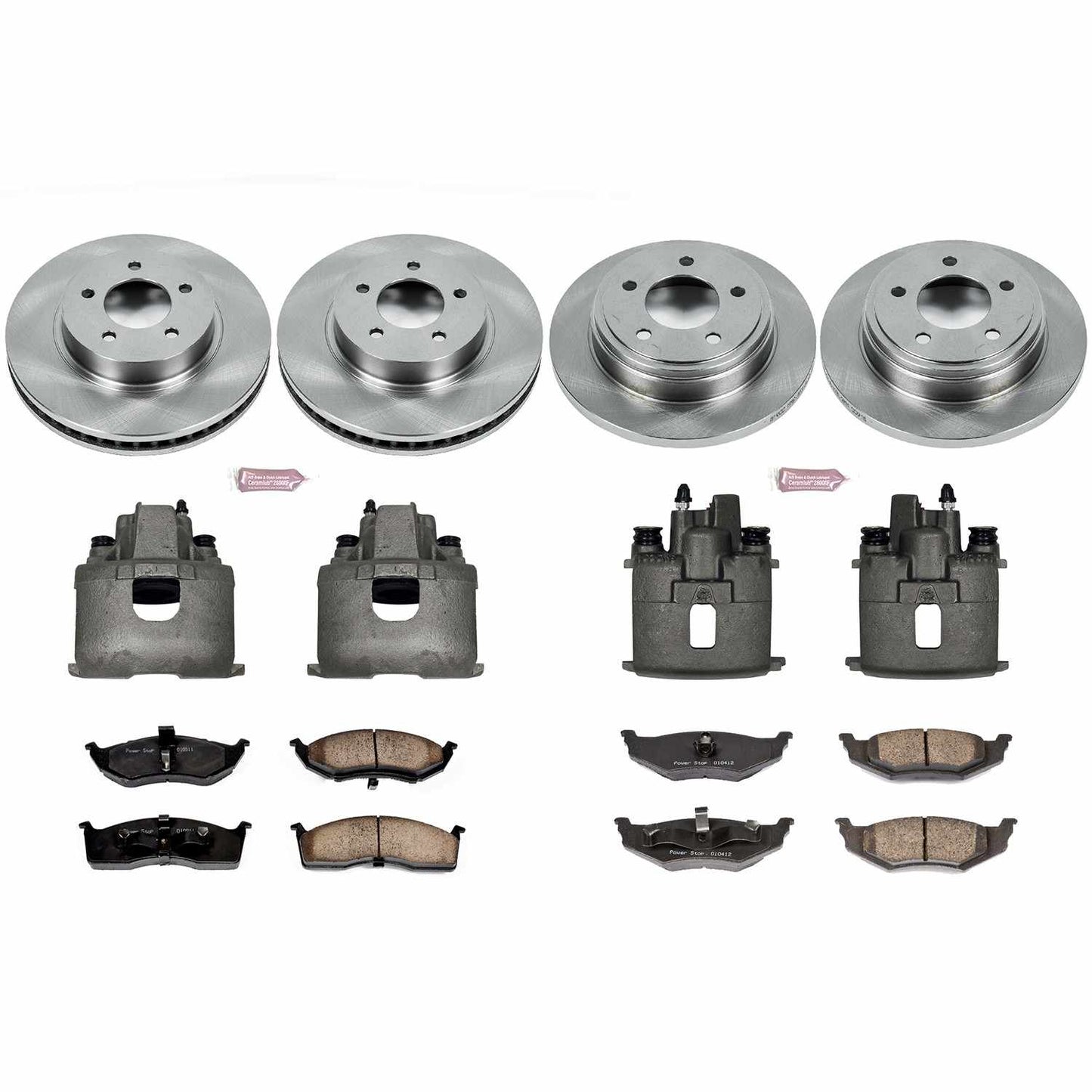PowerStop Power Stop 99-04 Chrysler 300M Autospecialty Kit w/ Calipers - Front and Rear KCOE1693