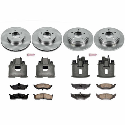PowerStop Power Stop 99-04 Chrysler 300M Autospecialty Kit w/ Calipers - Front and Rear KCOE1693