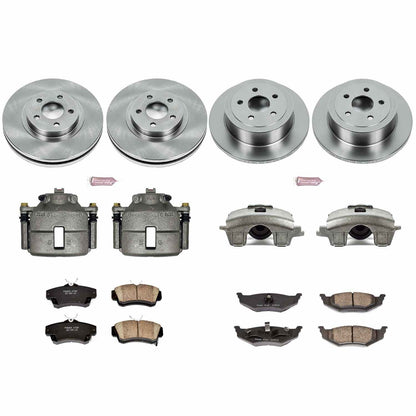 PowerStop Power Stop 01-03 Chrysler PT Cruiser Autospecialty Kit w/ Calipers - Front and Rear KCOE1705A