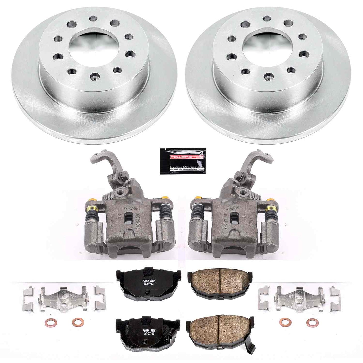 PowerStop Power Stop 03-08 Hyundai Tiburon Rear Autospecialty Brake Kit w/Calipers KCOE170