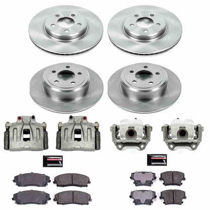 PowerStop Power Stop 12-19 Chrysler 300 Autospecialty Kit w/ Calipers - Front and Rear KCOE1715A