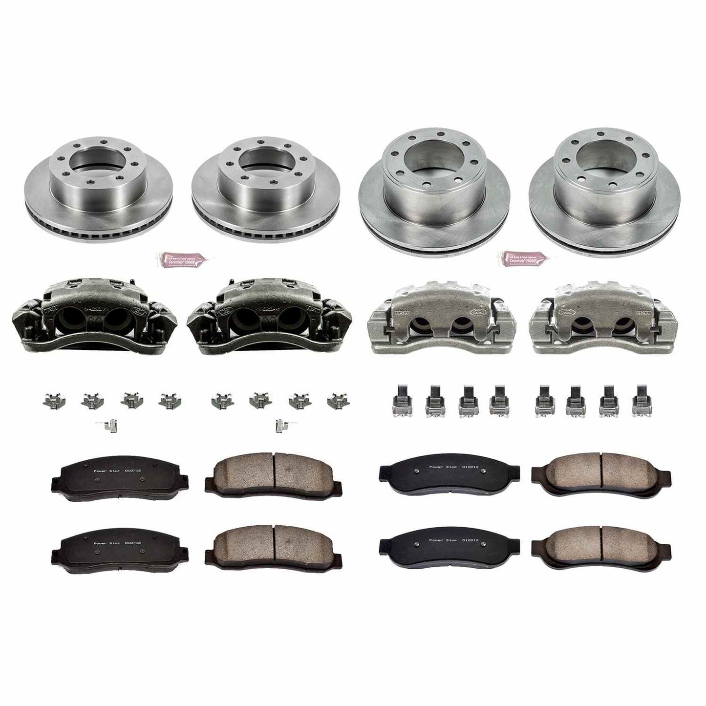 PowerStop Power Stop 05-07 Ford F-250 Super Duty Autospecialty Kit w/ Calipers - Front and Rear KCOE1782