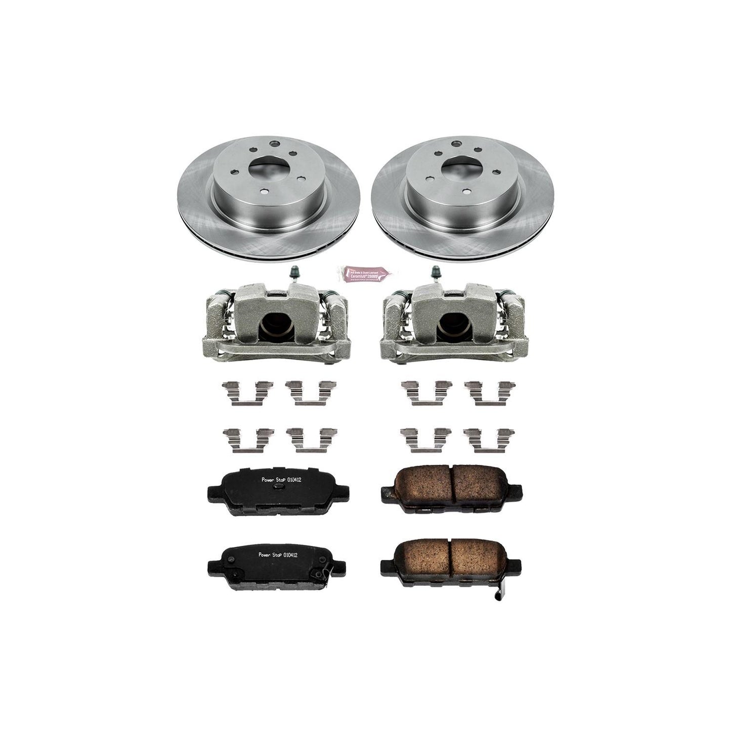 PowerStop Power Stop 08-12 Infiniti EX35 Rear Autospecialty Brake Kit w/Calipers KCOE179